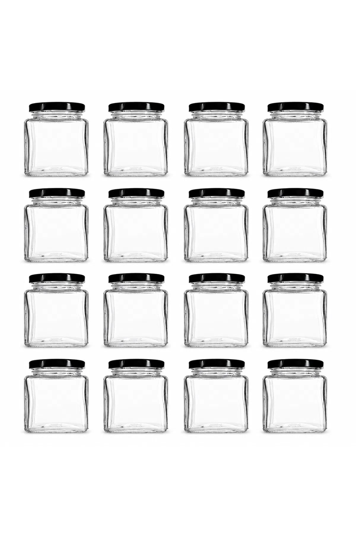 50 mL Glass Honey Sample Jar with Black Lid – Single Jar