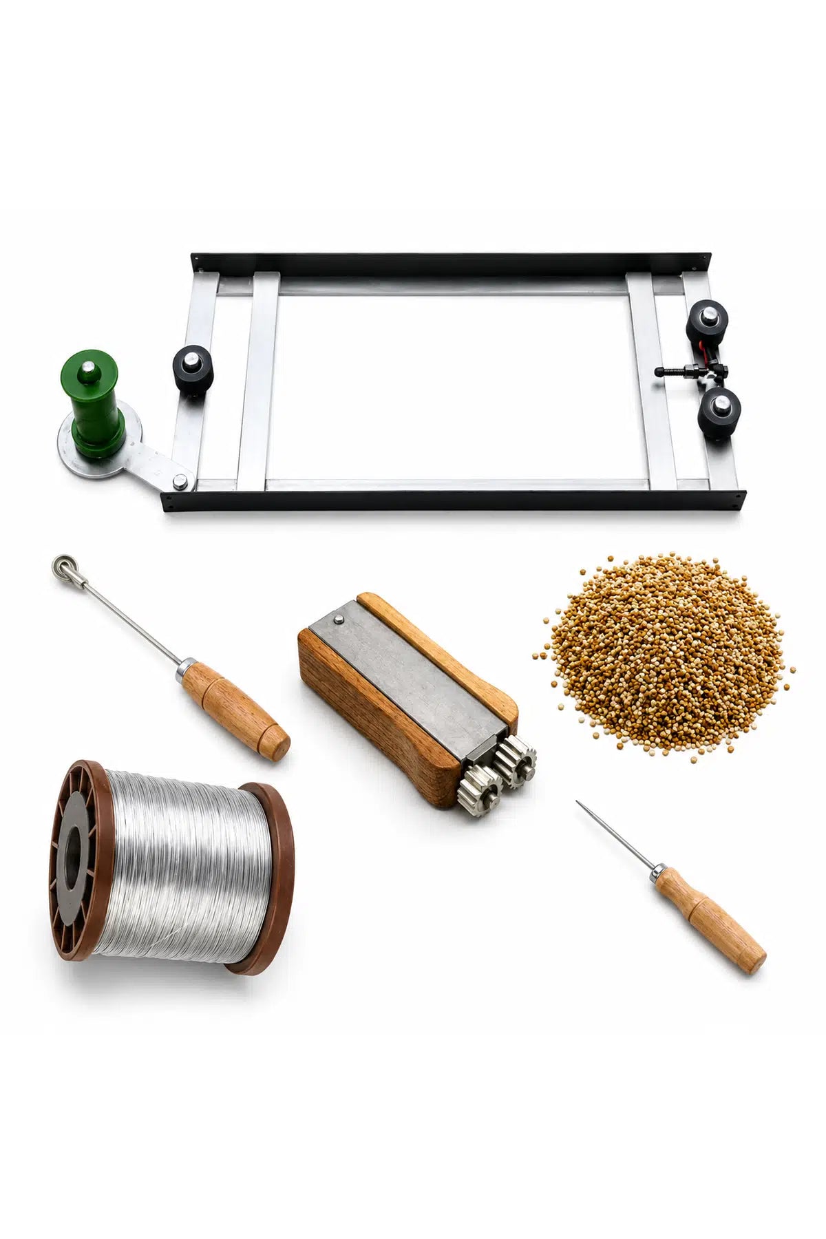 6-Piece Beehive Frame Wiring Kit with Wire, Eyelets & Tools