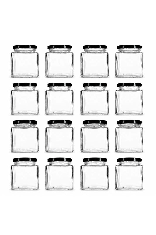 50 mL Glass Honey Sample Jar with Black Lid – Single Jar