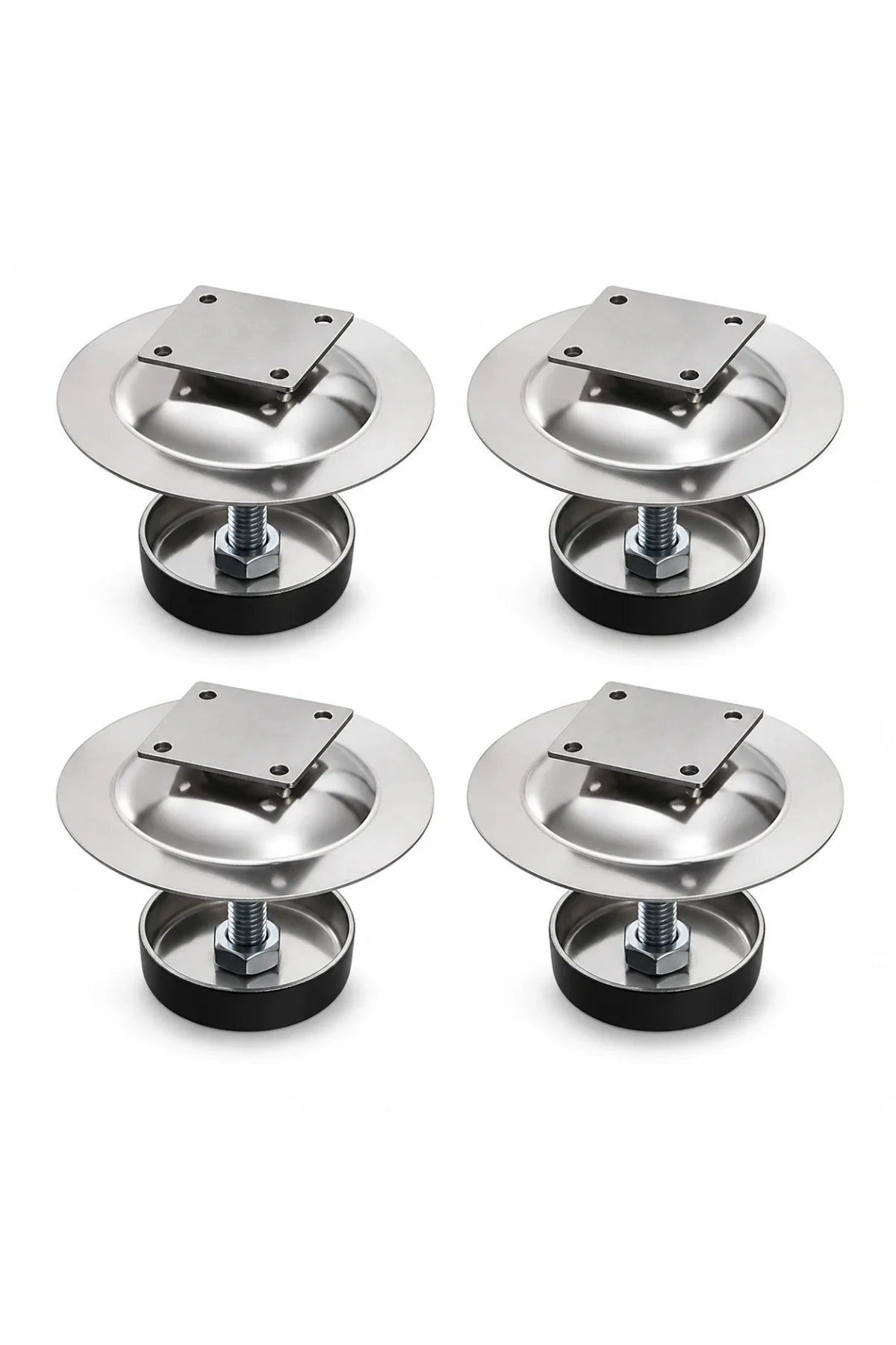 Stainless Steel Anti-Ant Beehive Feet – Set of 4