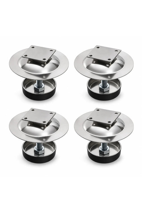 Stainless Steel Anti-Ant Beehive Feet – Set of 4