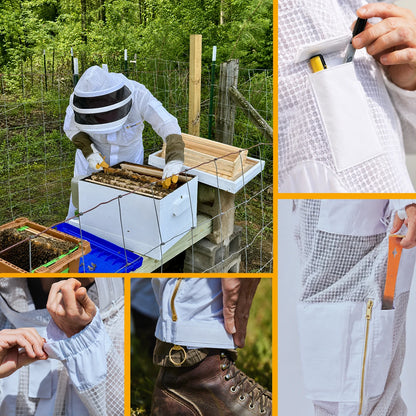 3 Layer Beekeeping Suit（with two hats and gloves）