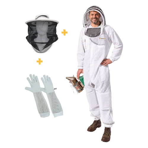 3 Layer Beekeeping Suit（with two hats and gloves）
