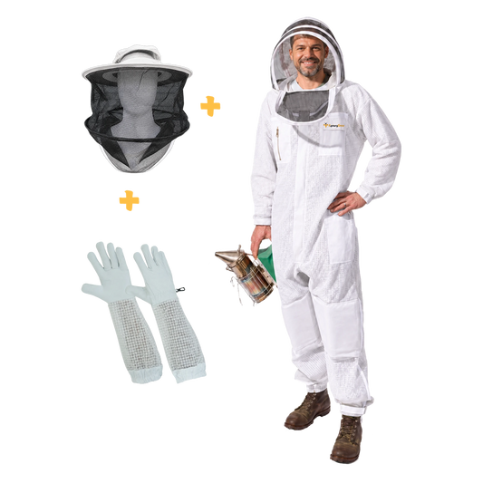 3 Layer Beekeeping Suit（with two hats and gloves）