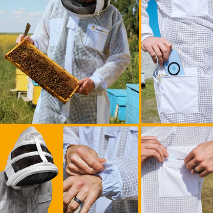 3 Layer Beekeeping Suit（with two hats and gloves）