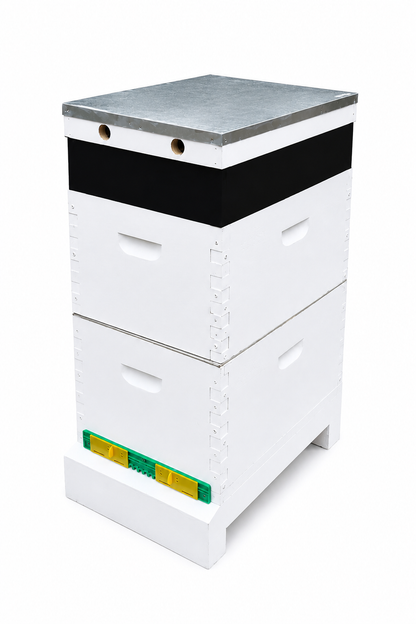 Plastic Beehive Top Feeder with Locking Feed Ports