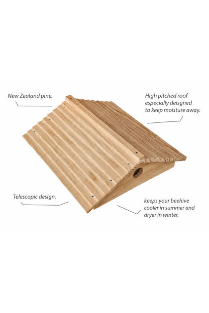 Ventilated Gabled Beehive Roof – 8 & 10 Frame