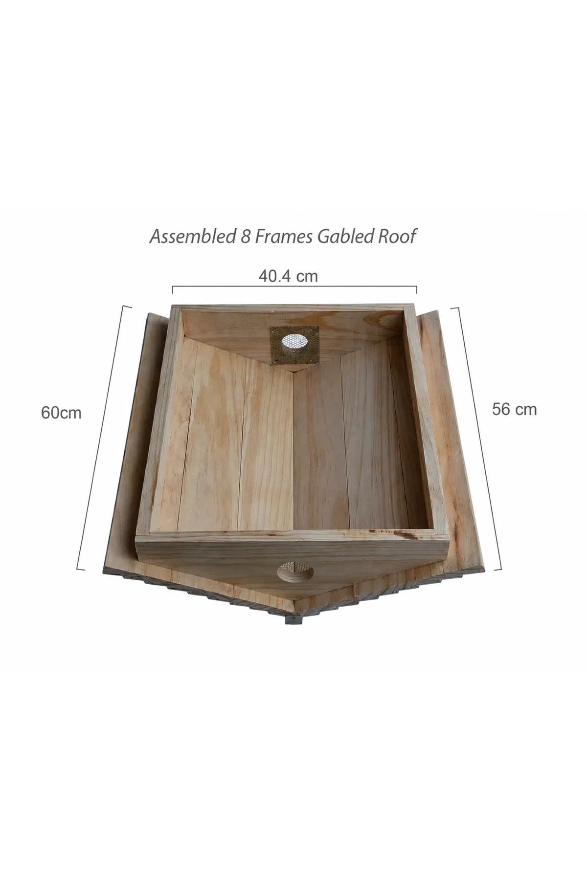 Ventilated Gabled Beehive Roof – 8 & 10 Frame