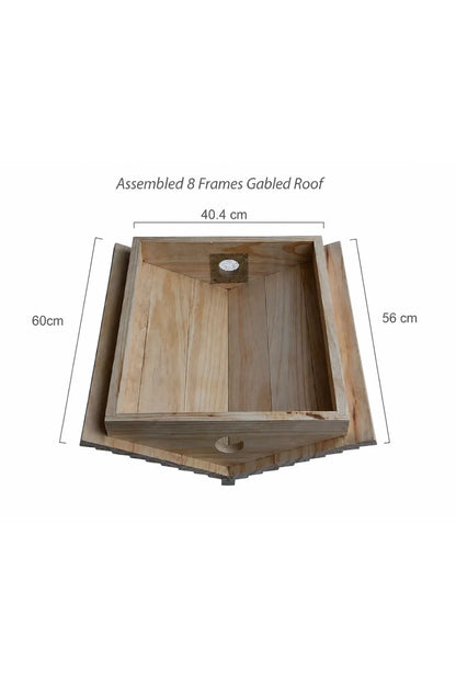 Ventilated Gabled Beehive Roof – 8 & 10 Frame