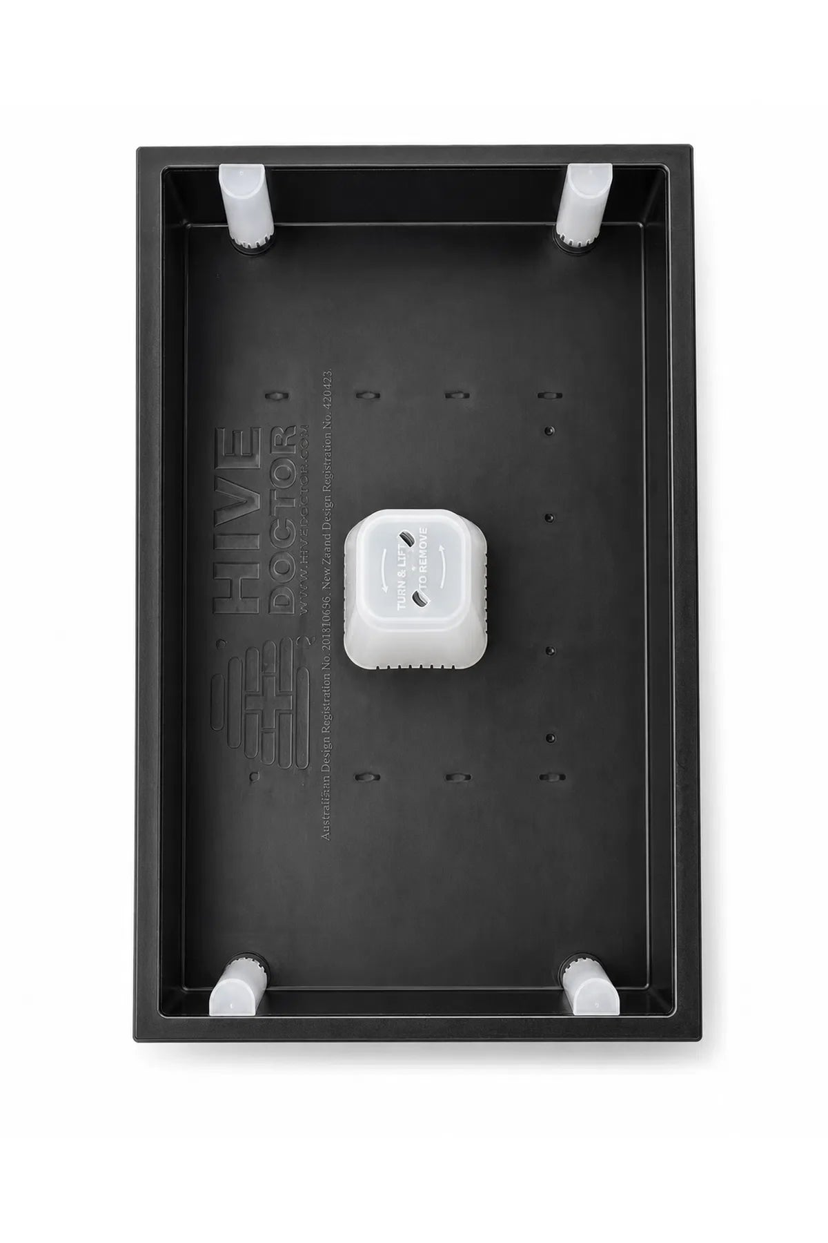 Plastic Beehive Top Feeder with Locking Feed Ports