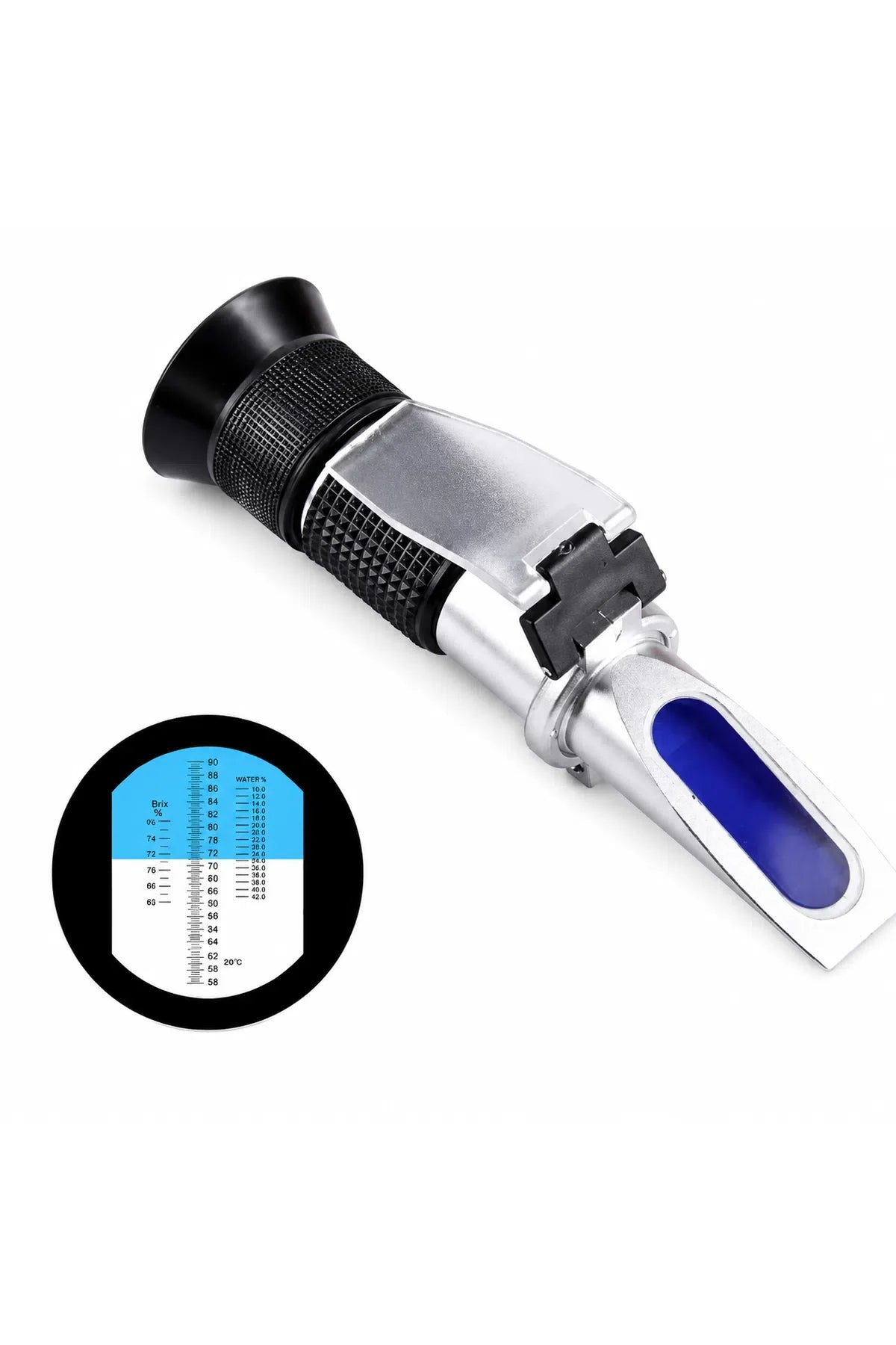 3-in-1 Analog Honey Refractometer – Brix, Baumé & Moisture