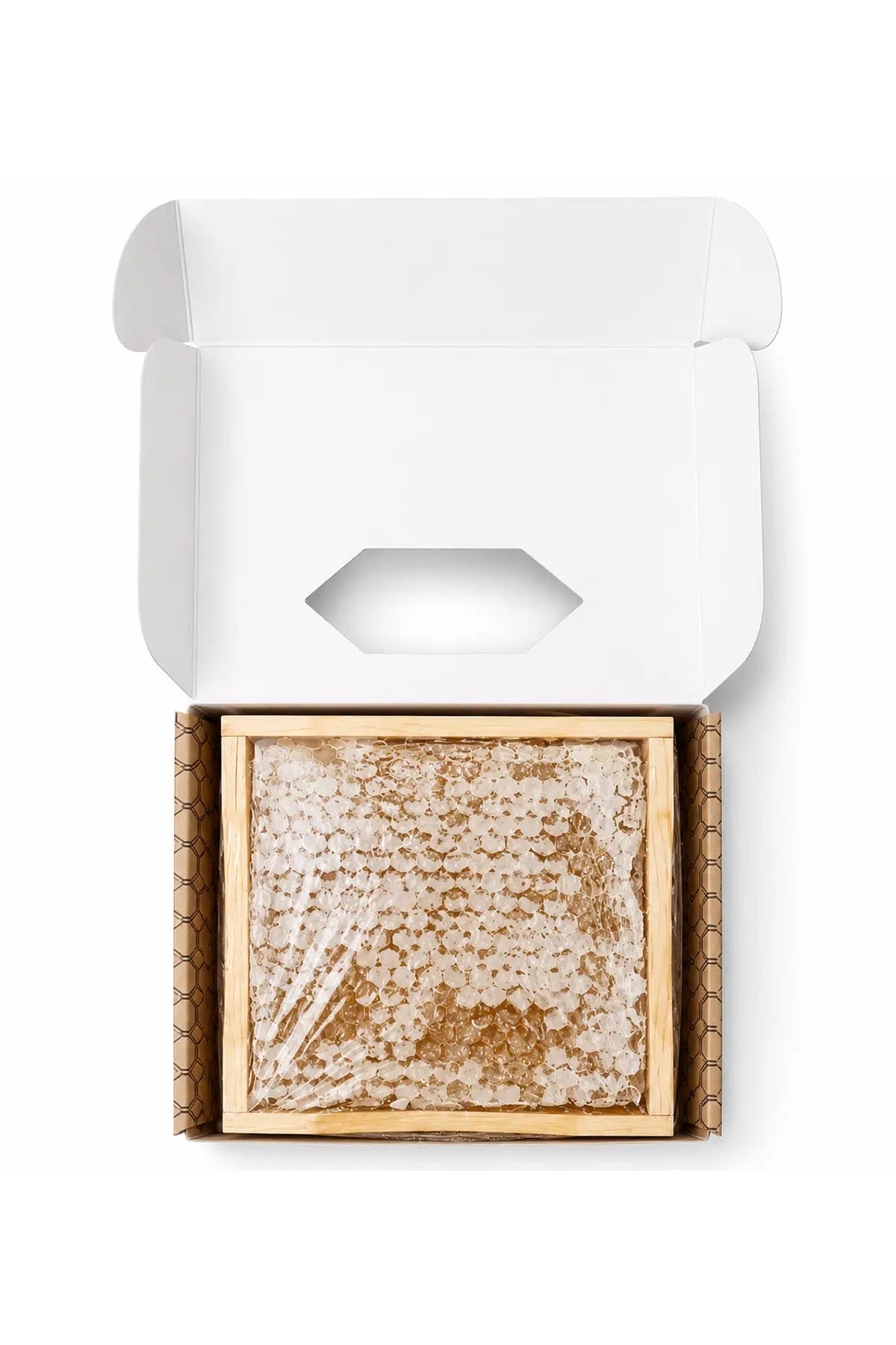 Wooden Comb Honey Boxes with Packaging – Set of 8
