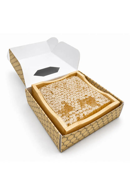 Wooden Comb Honey Boxes with Packaging – Set of 8
