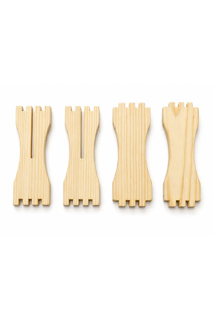 Wooden Comb Honey Boxes with Packaging – Set of 8