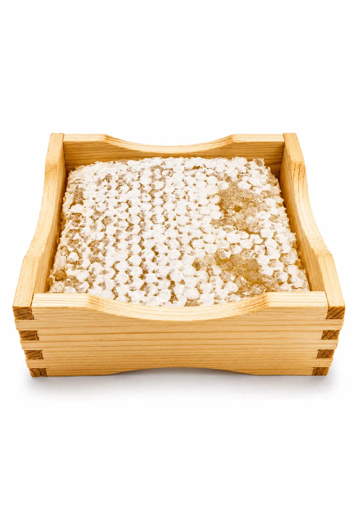 Wooden Comb Honey Boxes with Packaging – Set of 8