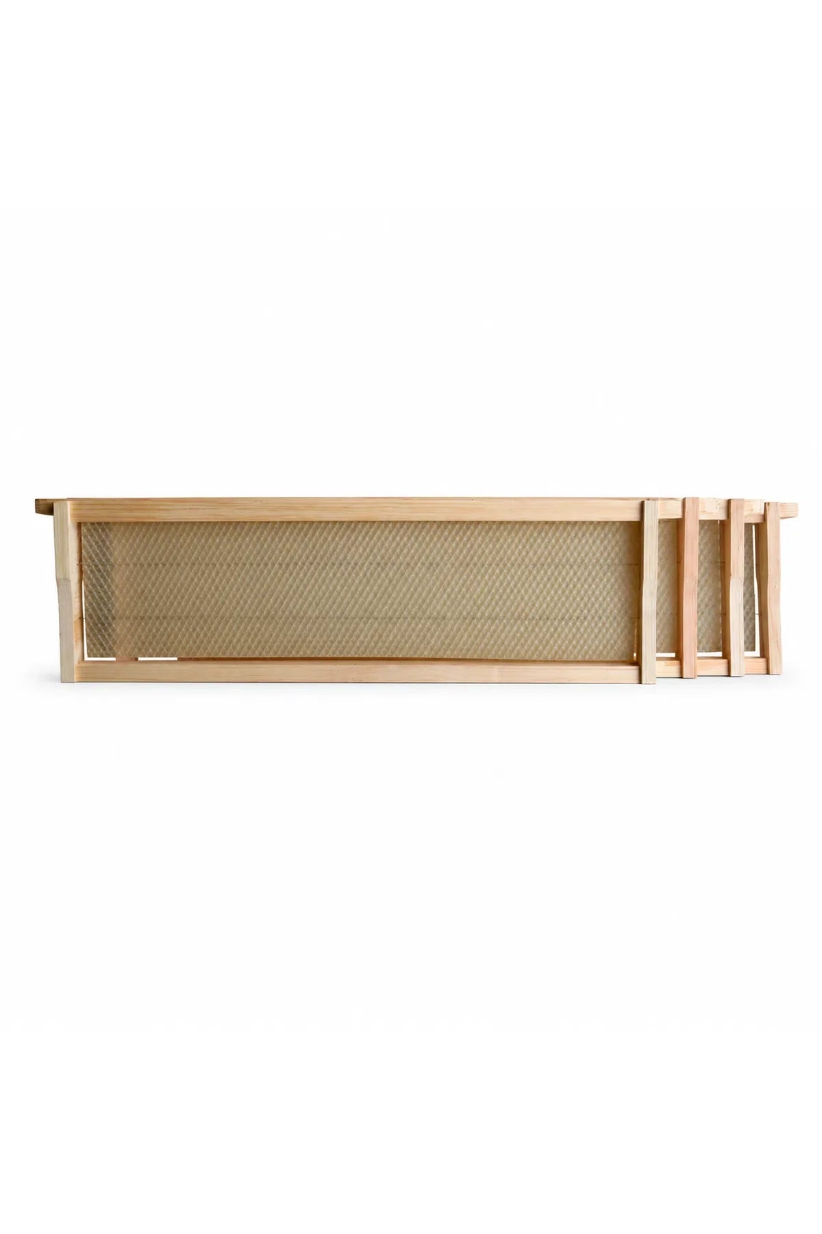 Ideal Half-Depth Wax-Embedded Beehive Frames – 20 or 100 Pack