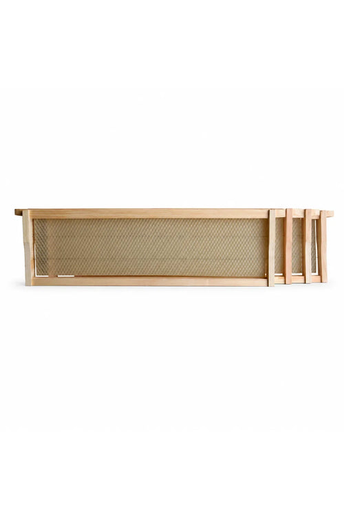 Ideal Half-Depth Wax-Embedded Beehive Frames – 20 or 100 Pack
