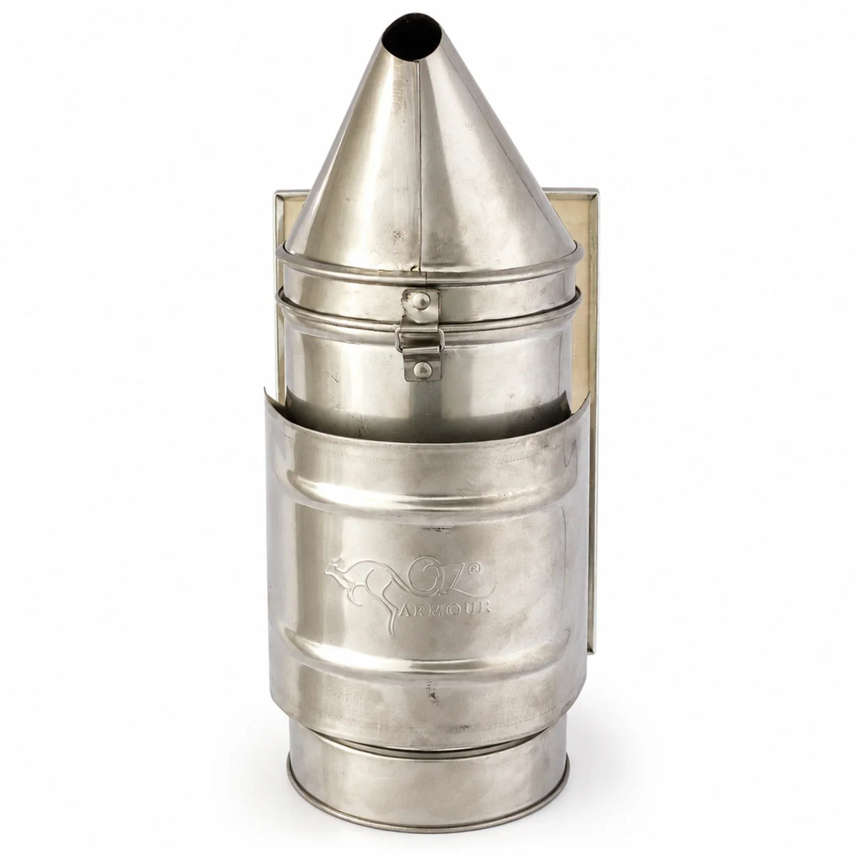 Pink Stainless Steel Beekeeping Smoker with Heat Shield