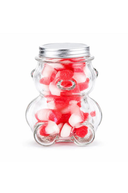 Teddy Bear Glass Honey Jar with Hat-Style Lid – Single Jar, 160 mL / 300 mL