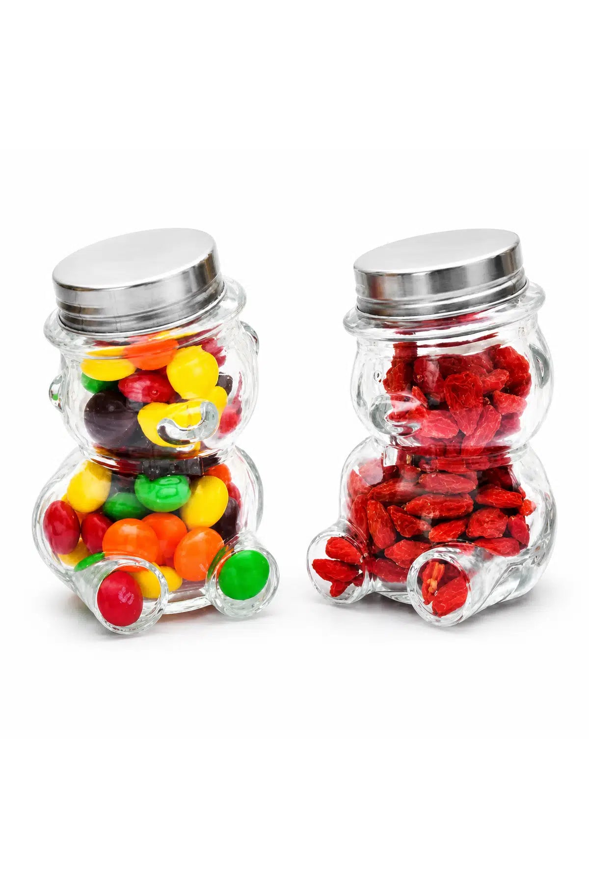 Teddy Bear Glass Honey Jar with Hat-Style Lid – Single Jar, 160 mL / 300 mL