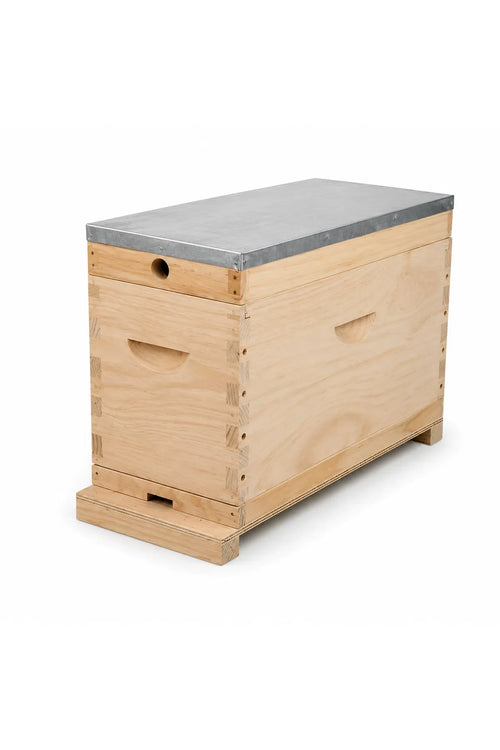 5-Frame Wooden Nuc Hive – Flat Pack with Galvanized Lid